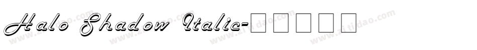 Halo Shadow Italic字体转换